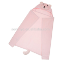 Bath Time Geschenk Kapuzentuch Wrap, rosa Bär, 100% Terry Velour Baumwolle, waschmaschinenfest, pflegeleicht, eine große Baby-Dusche